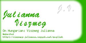 julianna viszmeg business card